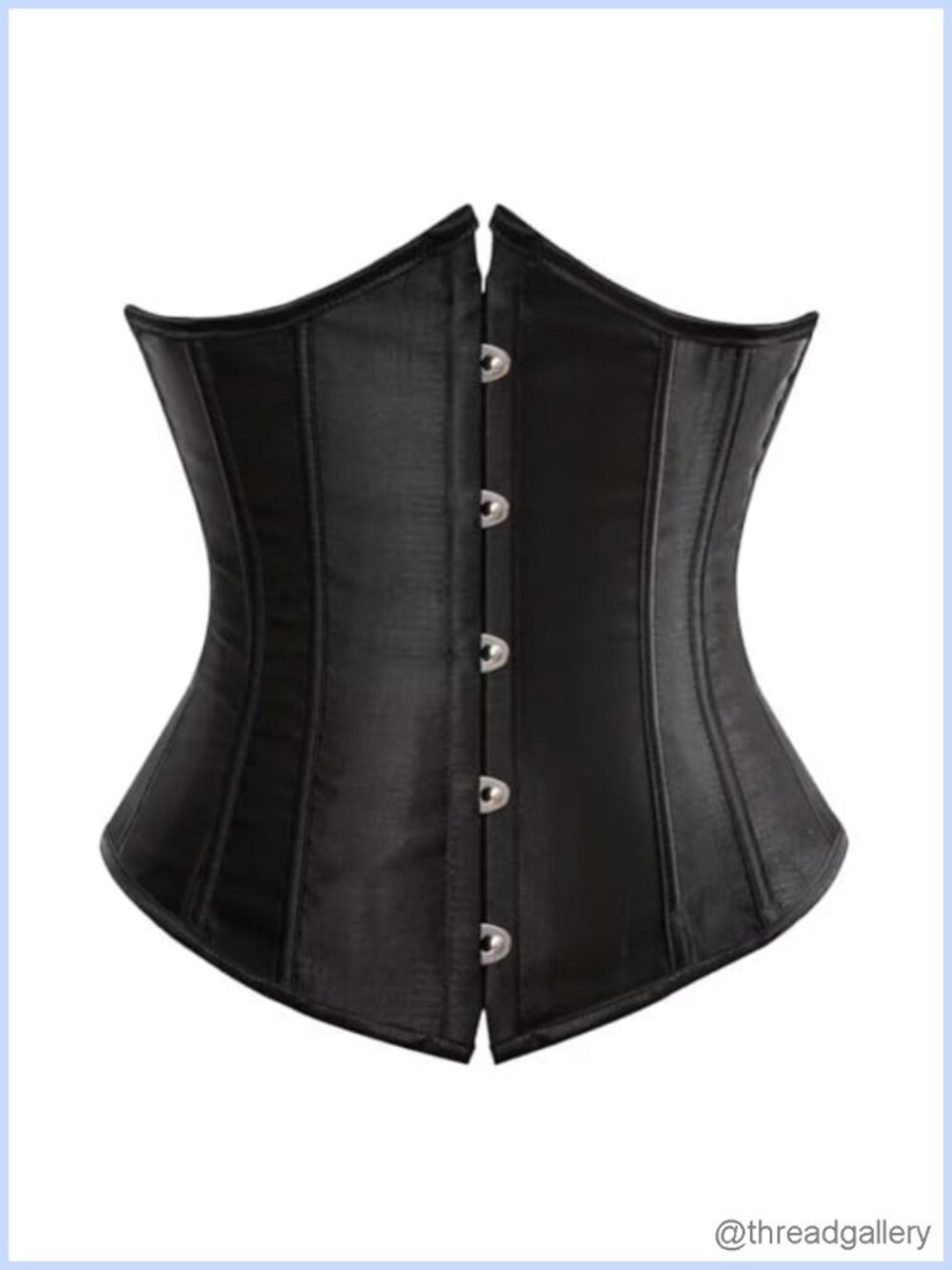 Lace Up Boned Brocade Waist Training Corset Underbust